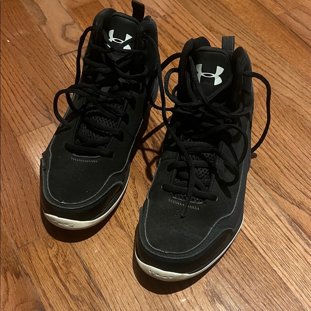 Under Armour Black and White Basketball Shoes